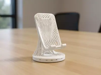 Organic Phone Stand 3D Printable 3D print model