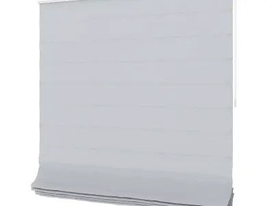 Grey Roman Blinds 3D model