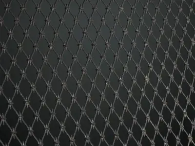 Vintage Barbed Wire Mesh Iron Guard PBR Seamless Texture