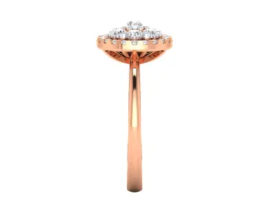 Women Ring Render 3dm STL MTL OBJ FBX Details 3D print model