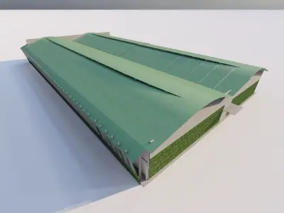 Warehouse-Warehouse Building  3D model