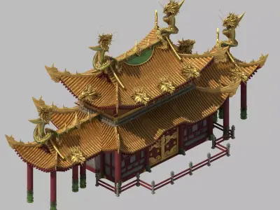 Game Architecture - Royal Palace - Shing Mun 01 3D model