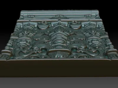 Indian Temple Wall basrelief 28 240622 3D print model