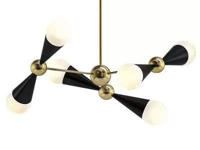 Untitled lamp with balls hanging from it 3D model