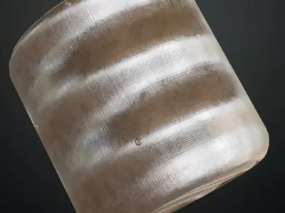 White Metal Corrugated PBR Seamless Texture
