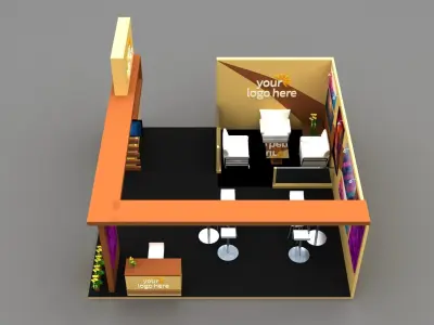 Stall Exhibition stand  3D model buy