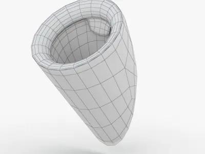 1624 - Urinal Low-poly 3D model