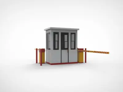 parking locket ticket Low-poly 3D model