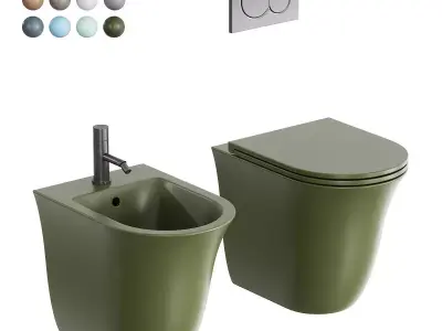 GSG Ceramic Design Flut WC 3D model
