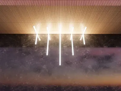 Strip Lighting for wall and ceiling 3D model