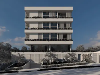Klee Modern Exterior Building Scene 3D model