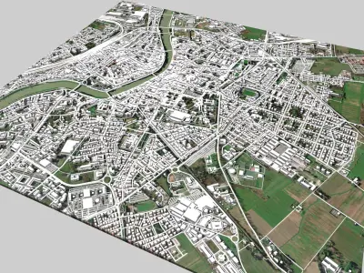 Cityscape Pisa Italy 3D model