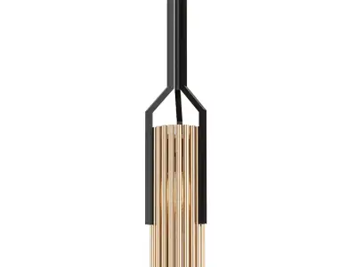 Arenzo modern pendant light with gold finish 3D model