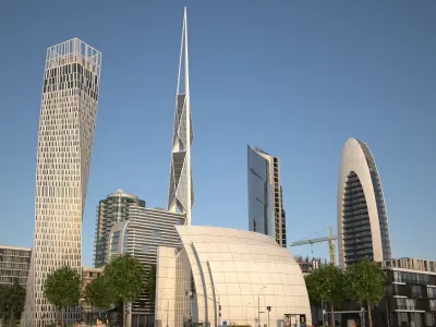 City KC8 Low-poly 3D model