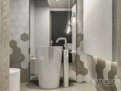Scandinavian full interior 3D model