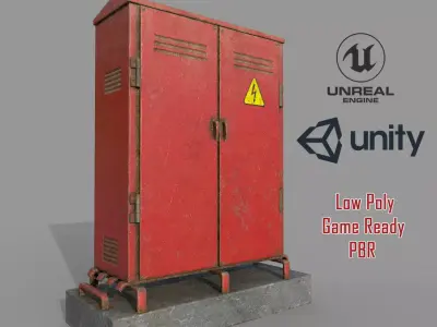 Elextrical Box1 Low-poly 3D model