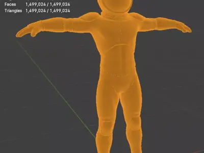 Astronaut Spacesuit 3D Model 3D model