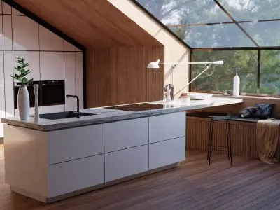 Modern kitchen Free 3D model
