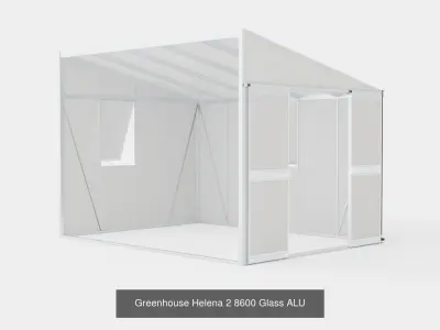 Collection of Greenhouse Helena 2 - 3 Models 3D Model Pack