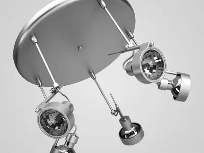 Halogen Lamp Set 3D model