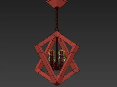 LYONS pendant light with diamond shape 3D model