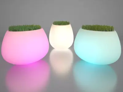 Illuminated Planter 2 3D model