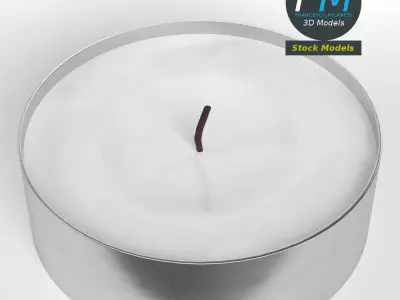 Tealight candle 3D model
