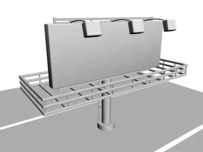 Billboard 01 3D model