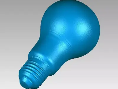Real Classic E27 Light Bulb Lamp 3D Scan 3D print model