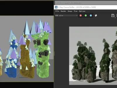 4 Tianzi Mountain Assets-1 3D model
