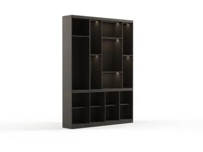 Modern Office High Cabinet File 2 For Director  Free 3D model