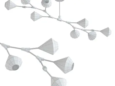 Modern branching bubbles 3D model