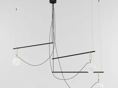 NH S4 chandelier 3D model