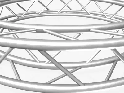 Circle Square Truss - Full diameter 200cm 3D model
