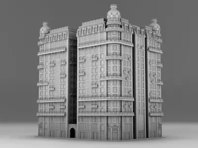 A house in Chicago style 3D print model