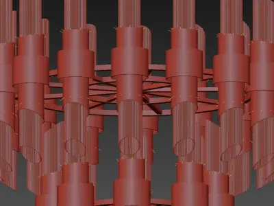 Tychho Chandelier by LUXUU 3D model