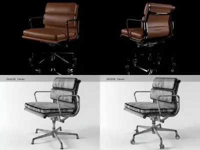 Eames Soft Pad chair 3D model