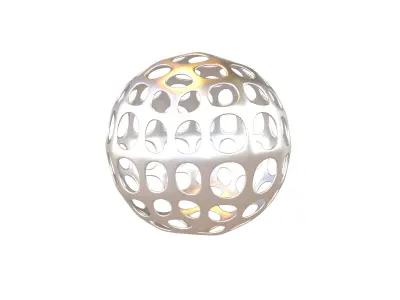 Abstract Sphere Ball v1 002 Low-poly 3D model