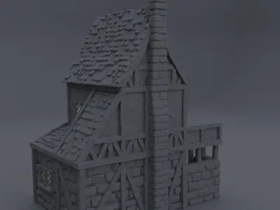 Coffin Maker Tabletop Terrain 28 MM 3D print model