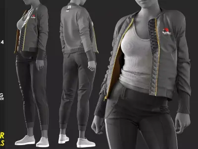 Agent Girl 14 - Marvelous - CLO Project file 3D model