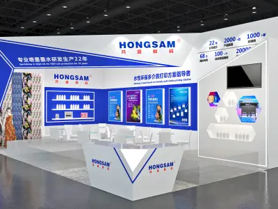 Booth Exhibition Stand Stall 10x6m Height 440cm 2 Open 3D model 3D model