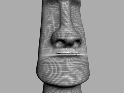 Moai Statue 3d Model 3D model