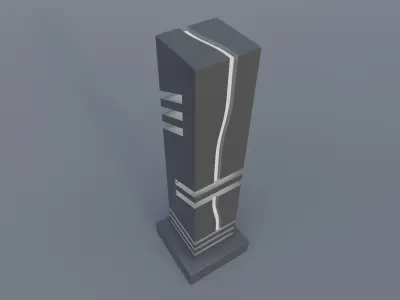 Awesome Floor Lamp Mat Gray Lamp  Rgb Led Lamp Free low-poly 3D model