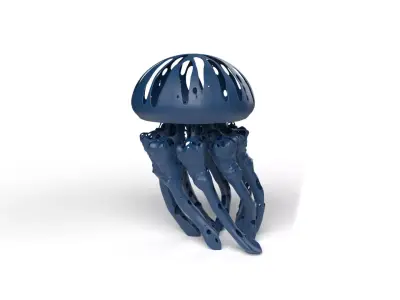 Jellyfish Dust Voronoi Low-poly 3D model