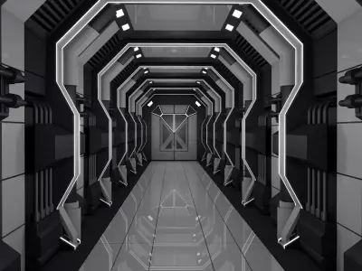 Sci Fi Corridor  3D model