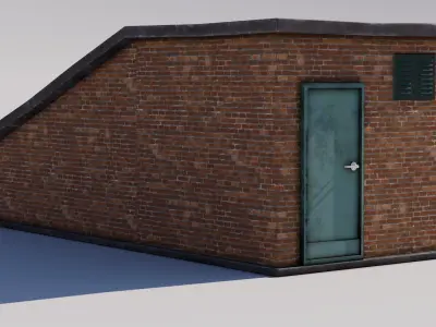 Rooftop Stairs 09 Low-poly 3D model