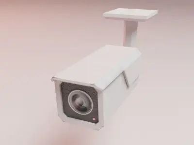 Security Camera CCTV - Low Poly VR AR 3D Model Game Ready Asset Low-poly 3D model
