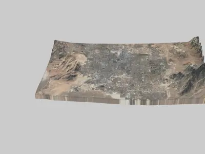 Las Vegas City Low-poly 3D model