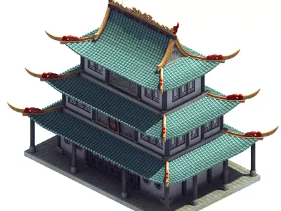 Xuanwu Hall 32 3D model