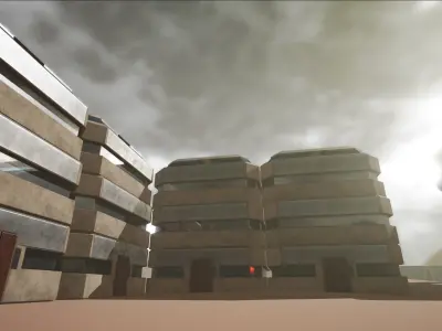 Sci Fi Base - Game Ready - VR AR Low-poly 3D model